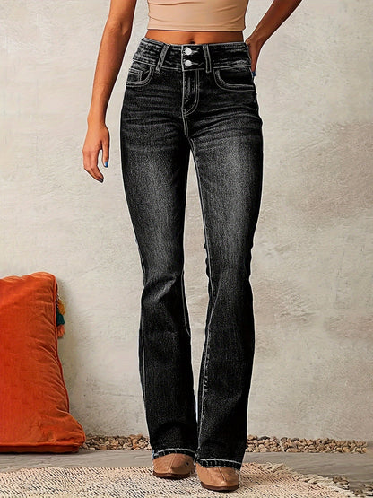 Aya | Højtaljede flared jeans